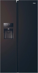 Lodówka Haier Seria 3 SBS HSR3918EIPB Pełny No Frost 177,5cm Dystrybutor wody Obsydianowy