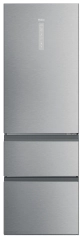 Lodówka Haier Seria 5 HTW5618ENMG Funkcje AI Pełny No Frost 185cm Komora świeżości Zdalne sterowanie Inox
