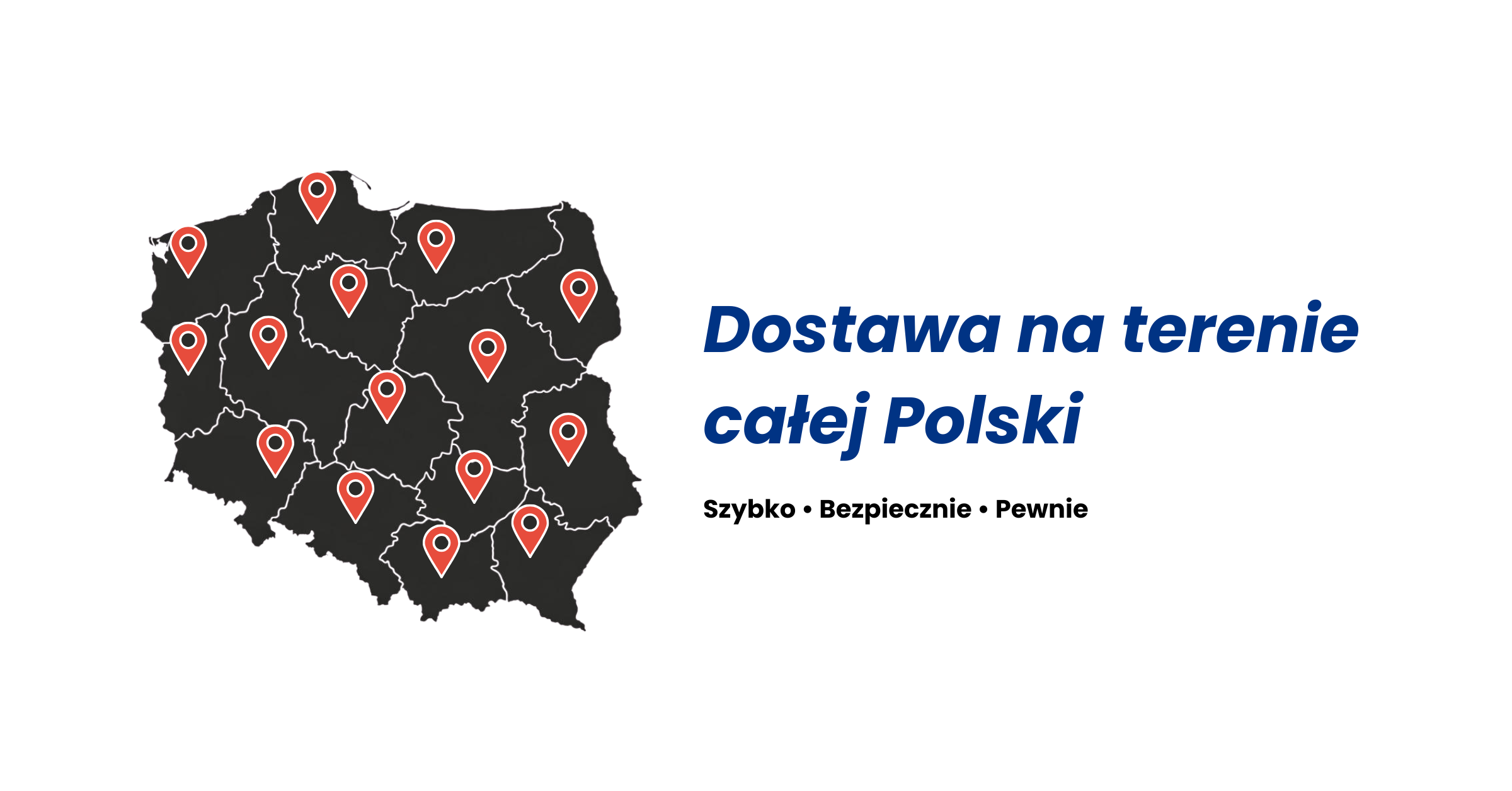 Mapa dostaw BAJ Media